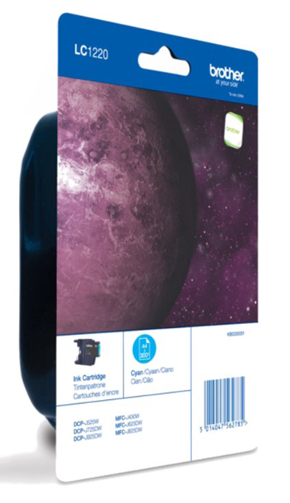BROTHER LC-1220 inktcartridge cyaan standard capacity 300 pa