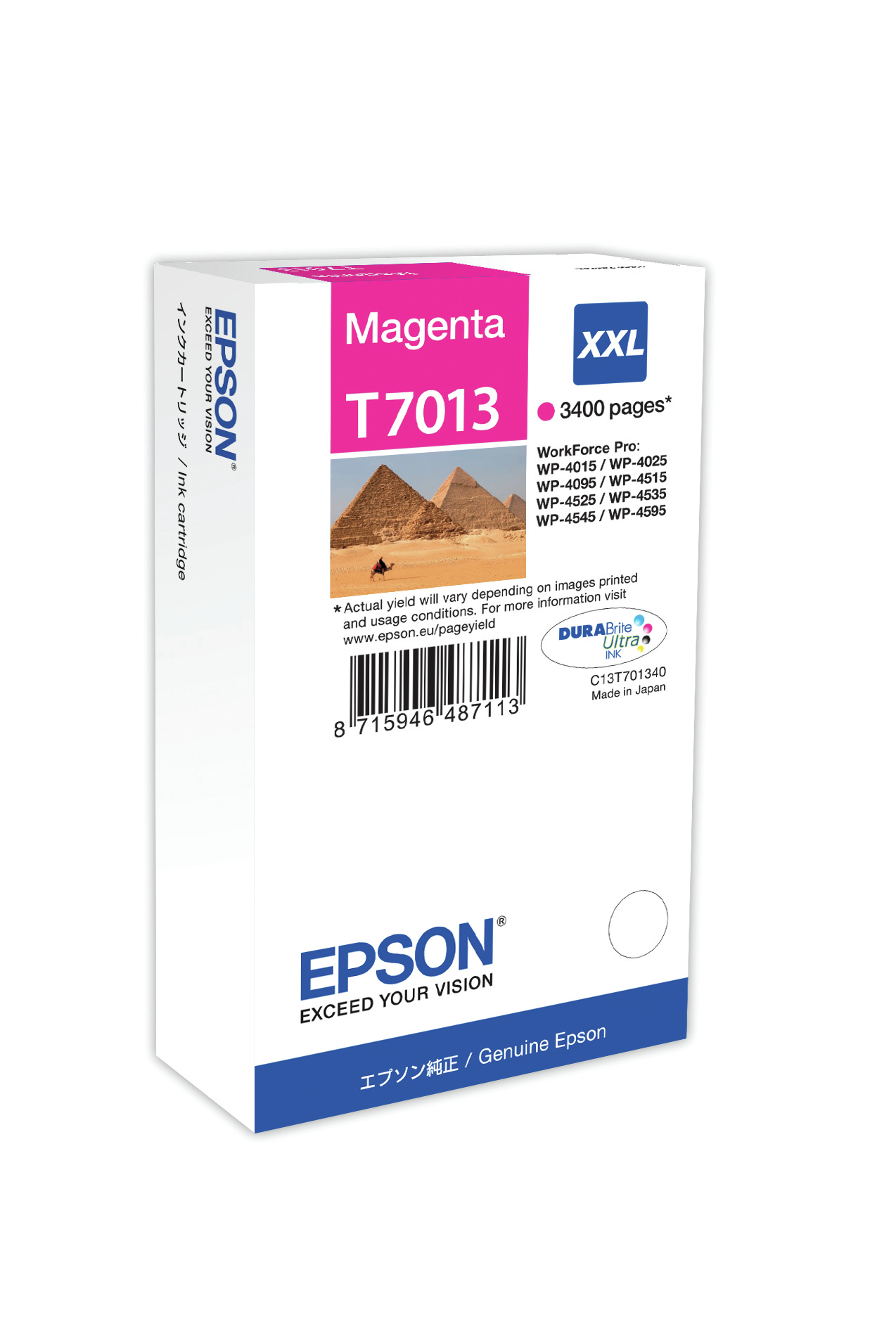 EPSON WP4000/4500 inktcartridge magenta extra high capacity