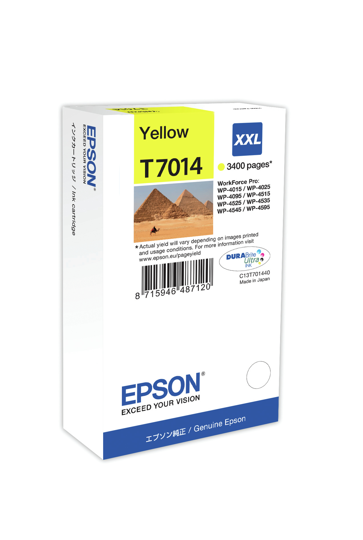 EPSON WP4000/4500 inktcartridge geel extra high capacity 3.4