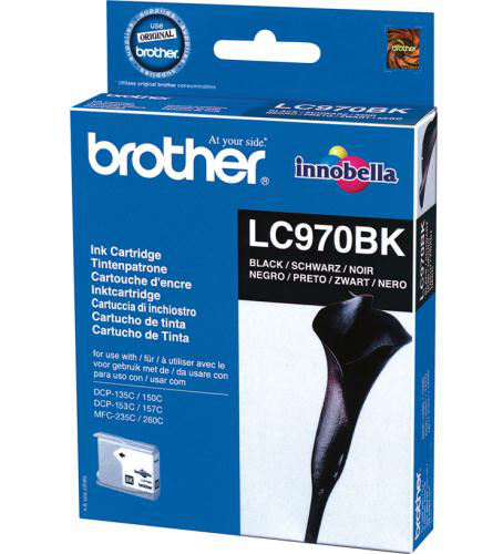BROTHER LC-970 inktcartridge zwart standard capacity 350 pag