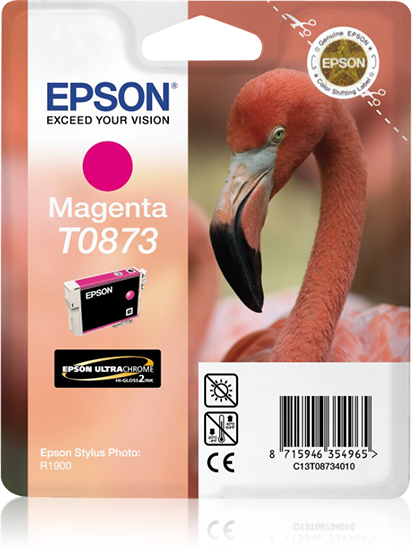 EPSON T0873 inktcartridge magenta standard capacity 11.4ml 1