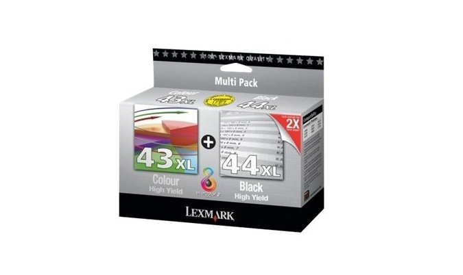 LEXMARK 43XL / 44XL inktcartridge zwart en kleur high capaci