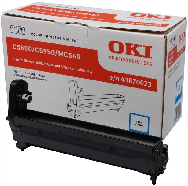 OKI C5850, C5950 drum cyaan standard capacity 20.000 pagina