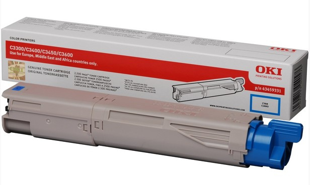 OKI C3300, C3400, C3450, C3600 tonercartridge cyaan high cap