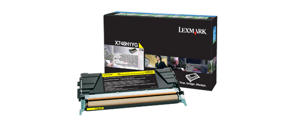 LEXMARK X748 tonercartridge geel high capacity 10.000 pagina