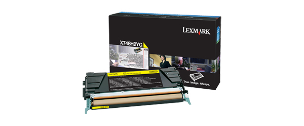 LEXMARK X748 tonercartridge geel high capacity 10.000 pagina