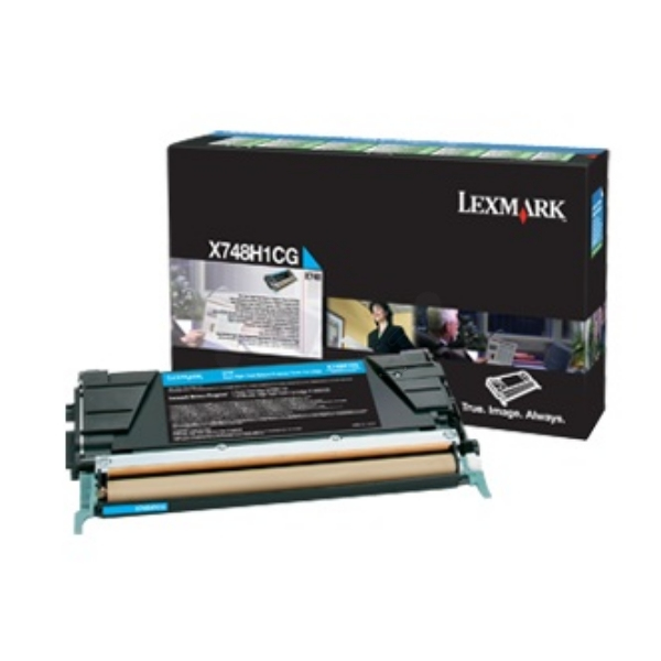 LEXMARK X748 tonercartridge cyaan standard capacity 10.000 p