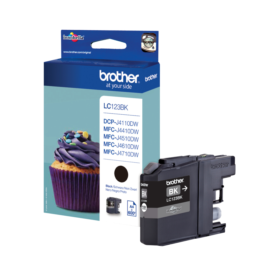 BROTHER LC-123 inktcartridge zwart high capacity 600 paginas
