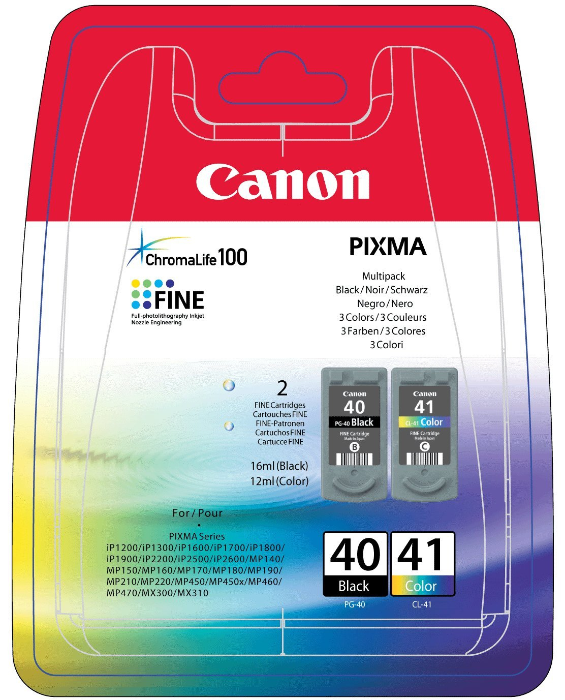 CANON PG-40 / CL-41 inktcartridge zwart en kleur standard ca