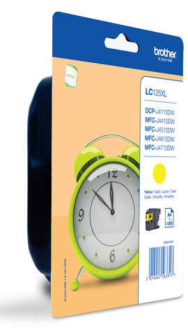 BROTHER LC-125XL inktcartridge geel high capacity 1.200 pagi