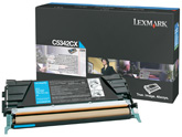 LEXMARK C534 tonercartridge cyaan extra high capacity 7.000