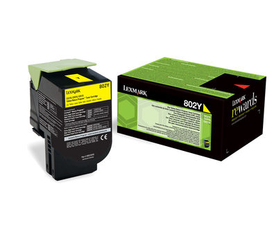 LEXMARK 802Y tonercartridge geel low capacity 1.000 pagina s