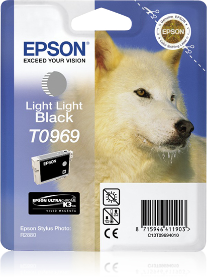 EPSON T0969 inktcartridge licht licht zwart standard capacit