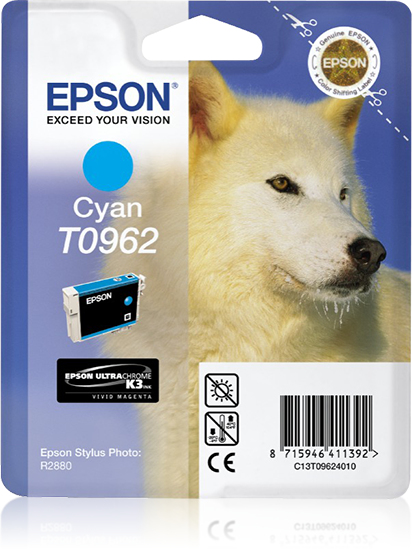 EPSON T0962 inktcartridge cyaan standard capacity 11.4ml 1-p
