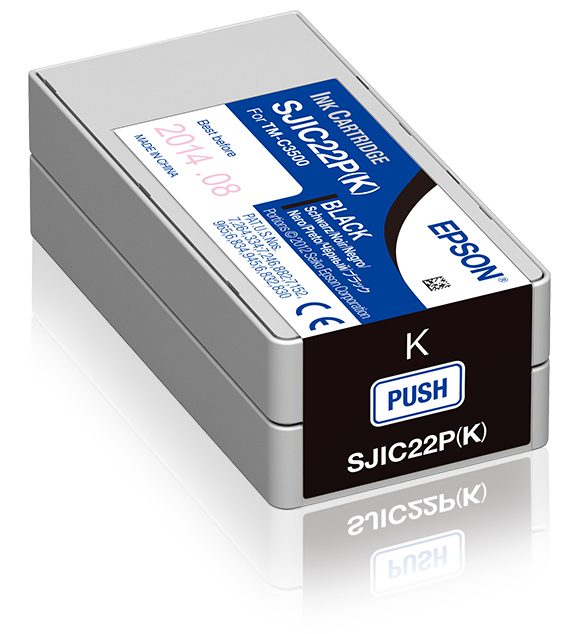 EPSON SJIC22P(K) inktcartridge zwart standard capacity 32.6m