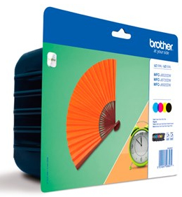BROTHER LC-129XLVALBP inktcartridge zwart en drie kleuren st
