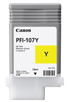 CANON PFI-107Y inktcartridge geel standard capacity 130ml 1-