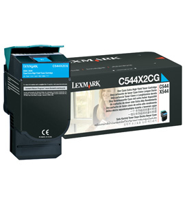 LEXMARK C544, X544 tonercartridge cyaan extra high yield 4.0