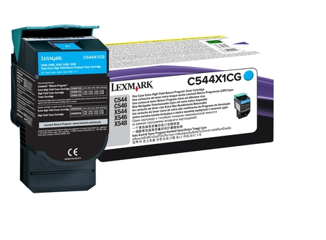 LEXMARK C544, X544 tonercartridge cyaan extra high capacity
