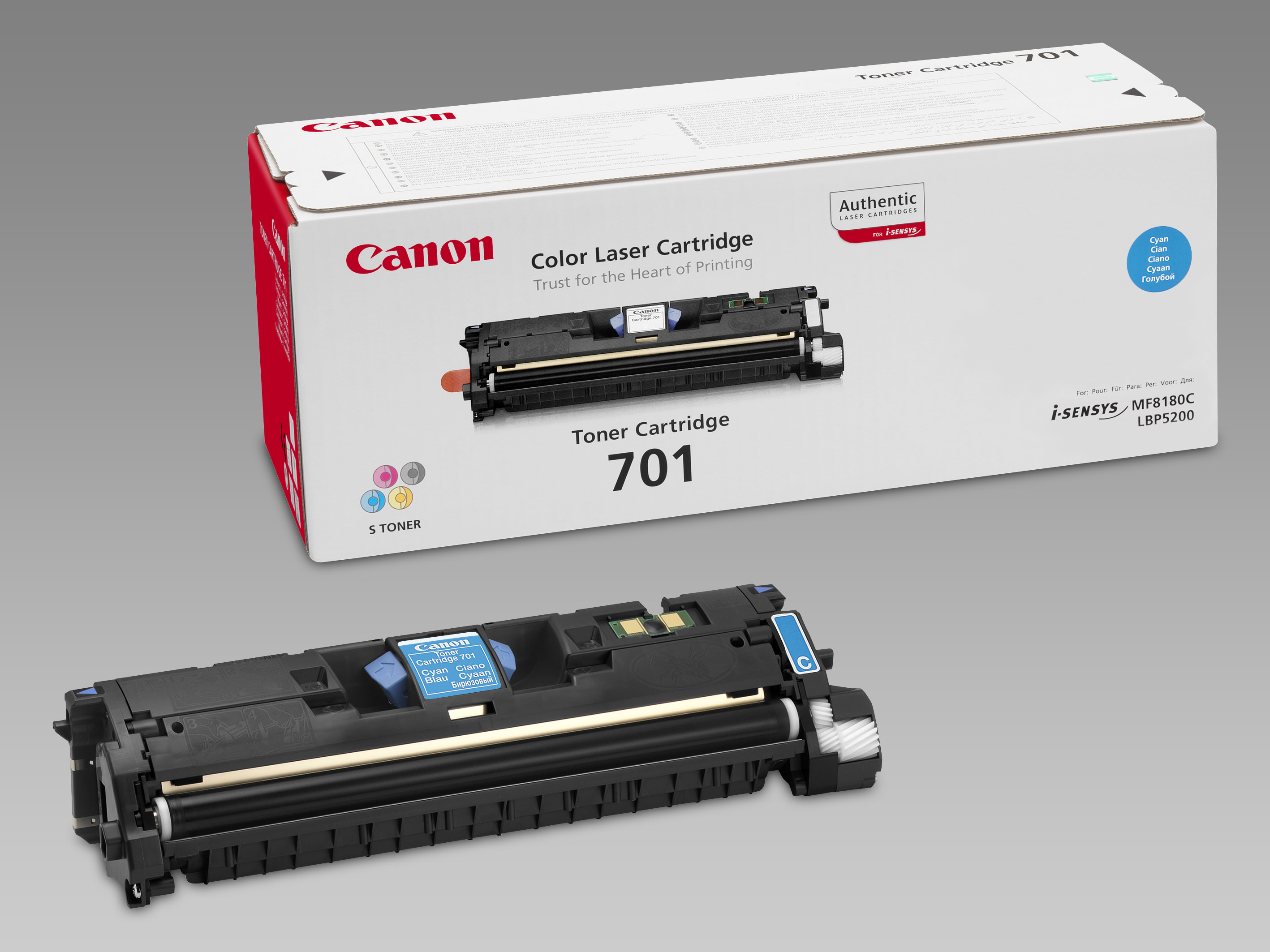 CANON 701 tonercartridge cyaan standard capacity 4.000 pagin