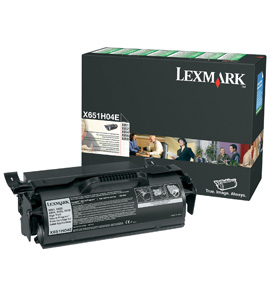LEXMARK X651, X652, X654, X656, X658, tonercartridge zwart h