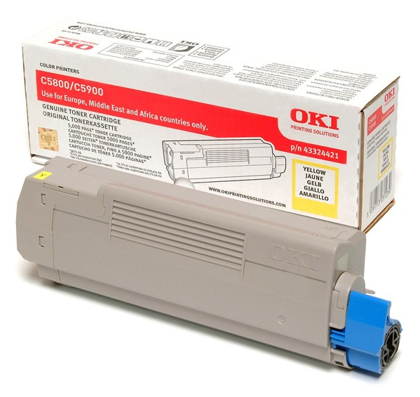 OKI C5800, C5900, C5550MFP tonercartridge geel standard capa