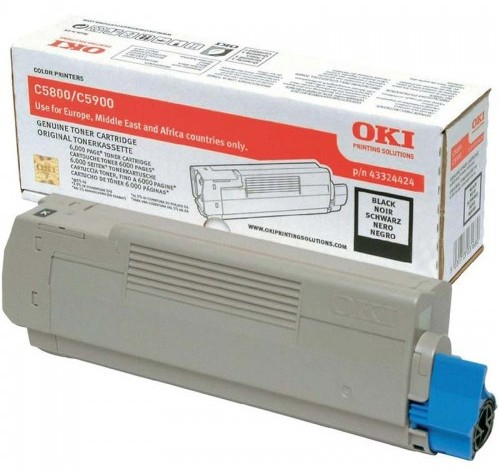 OKI C5800, C5900, C5550MFP tonercartridge zwart standard cap