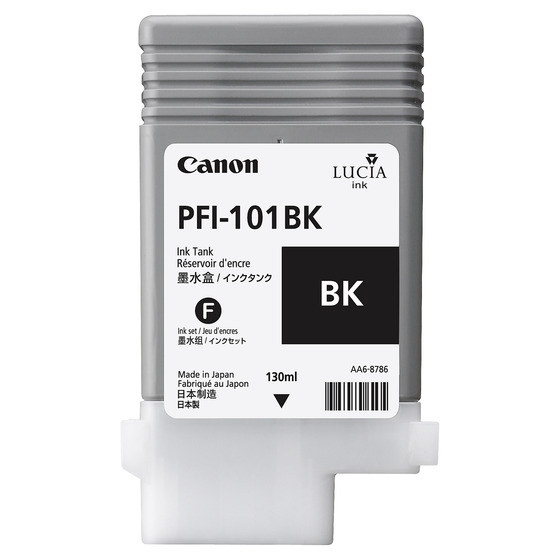 CANON PFI-101BK inktcartridge zwart standard capacity 130ml