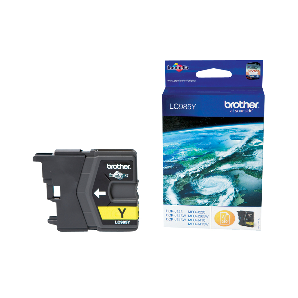 BROTHER LC-985 inktcartridge geel standard capacity 260 pagi