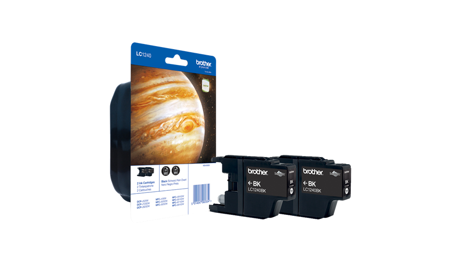 BROTHER LC-1240 inktcartridge zwart high capacity 2x600 pagi