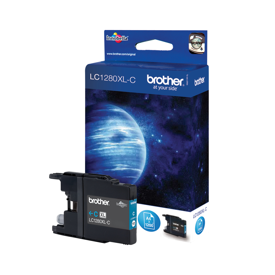 BROTHER LC-1280 inktcartridge cyaan extra high capacity 1.20