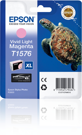 EPSON T1576 inktcartridge vivid licht magenta standard capac