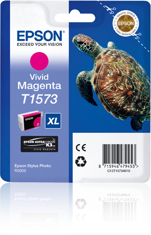 EPSON T1573 inktcartridge vivid magenta standard capacity 1-