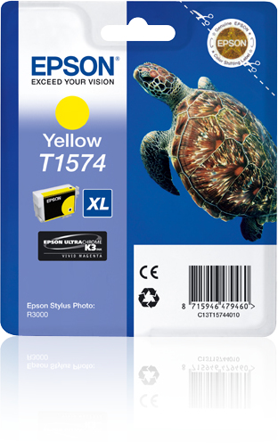 EPSON T1574 inktcartridge geel standard capacity 1-pack blis