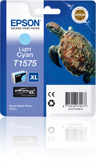 EPSON T1575 inktcartridge licht cyaan standard capacity 1-pa