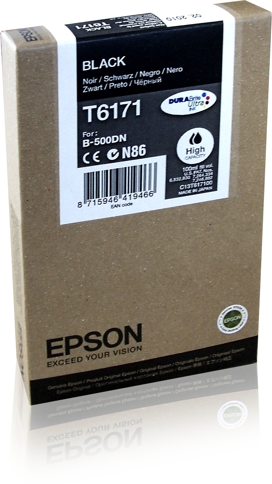 EPSON T6171 inktcartridge zwart high capacity 100ml 1-pack