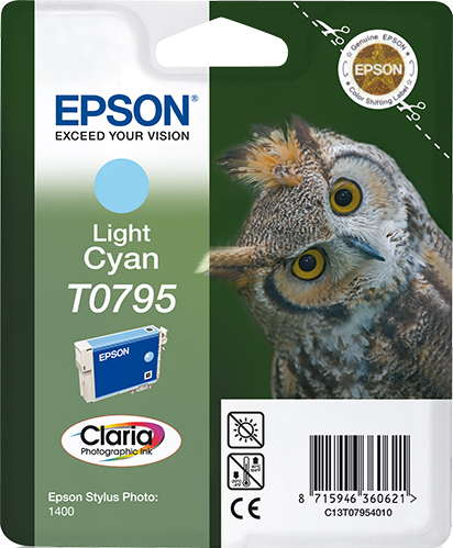 EPSON T0795 inktcartridge licht cyaan standard capacity 11ml
