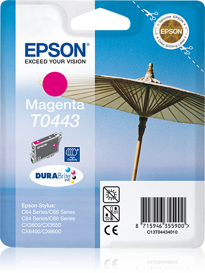 EPSON T0443 inktcartridge magenta high capacity 13ml 420 pag