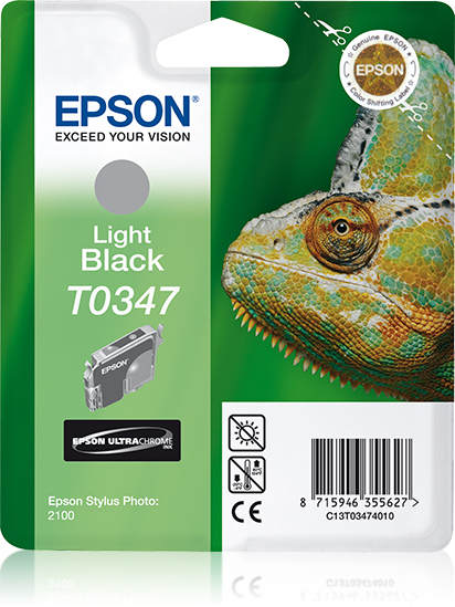 EPSON T0347 inktcartridge licht zwart standard capacity 17ml