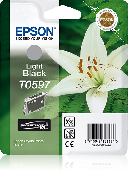 EPSON T0597 inktcartridge licht zwart standard capacity 13ml