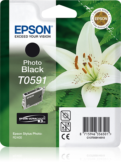 EPSON T0591 inktcartridge foto zwart standard capacity 13ml