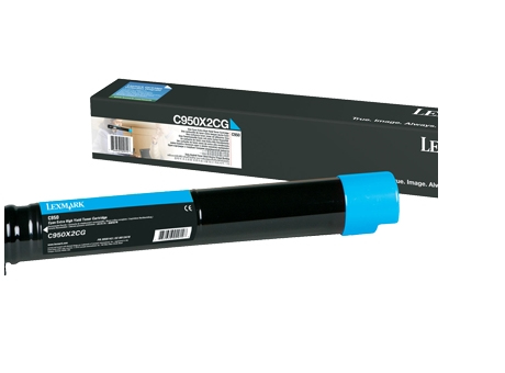 LEXMARK C950 tonercartridge cyaan standard capacity 24.000 p