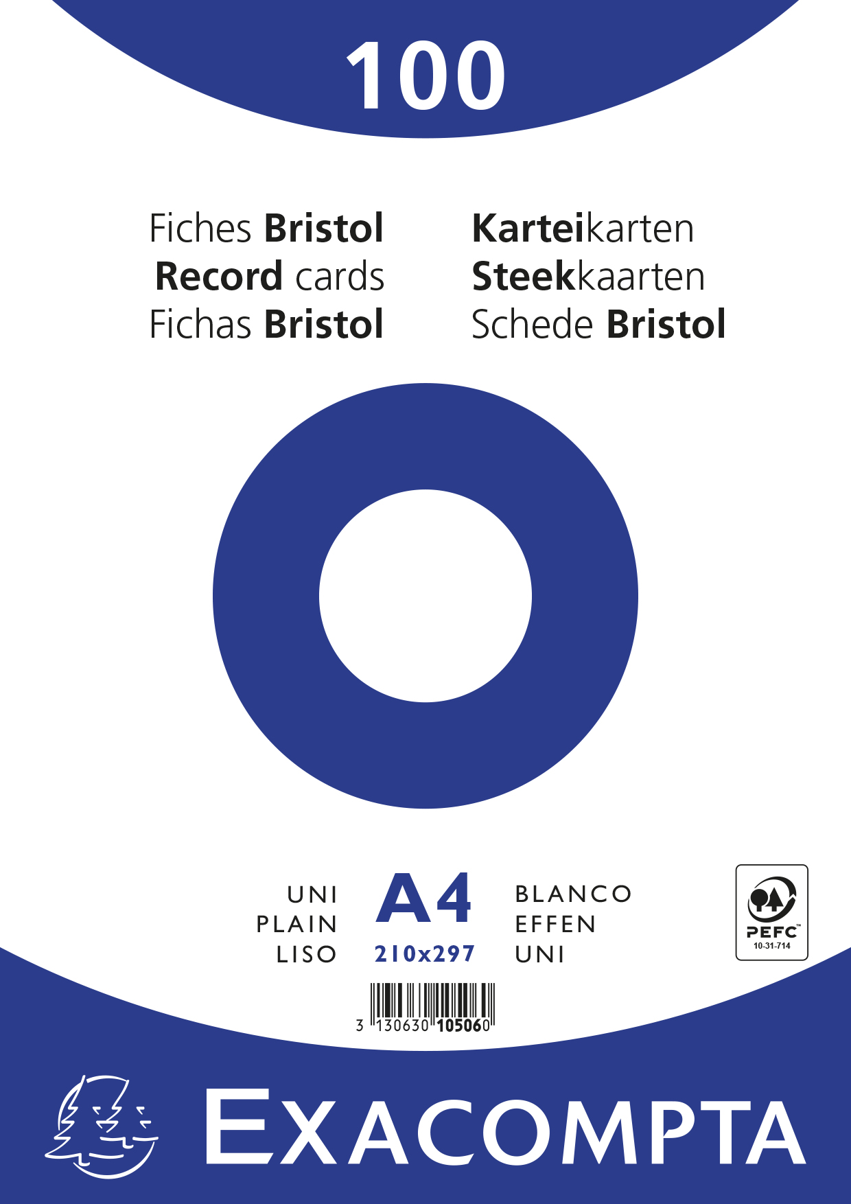 EXAC STEEKKAART A4 EFFEN
