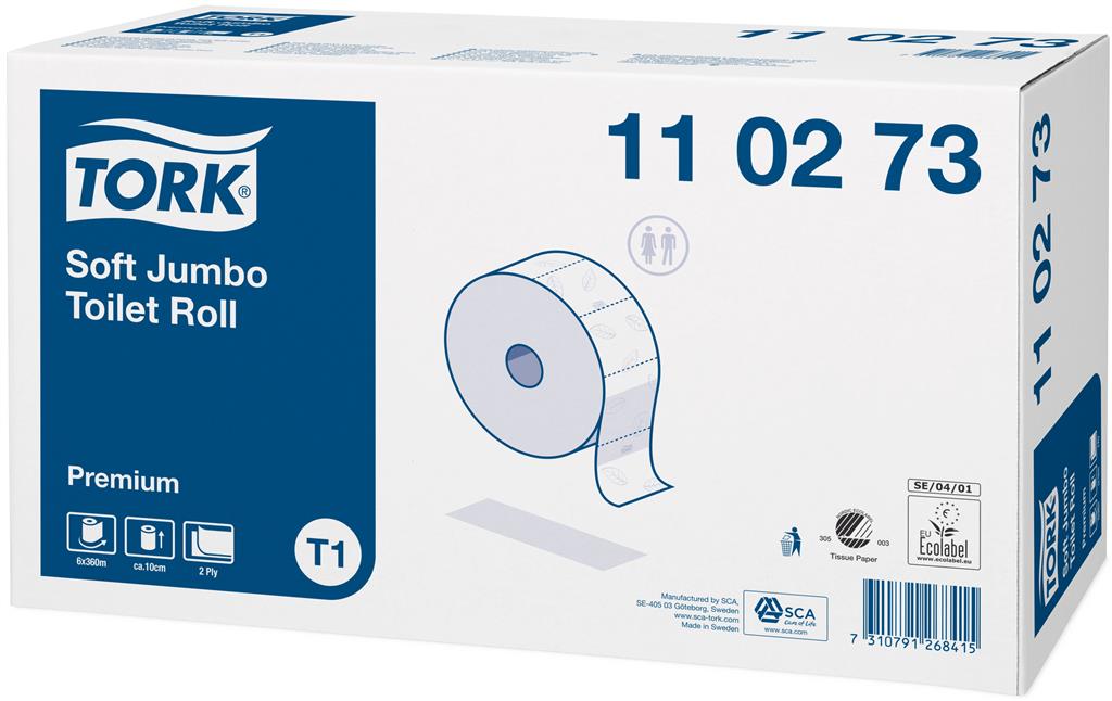 TORK T1 TOILETPAPIER PREMIUM JUMBO 2-L