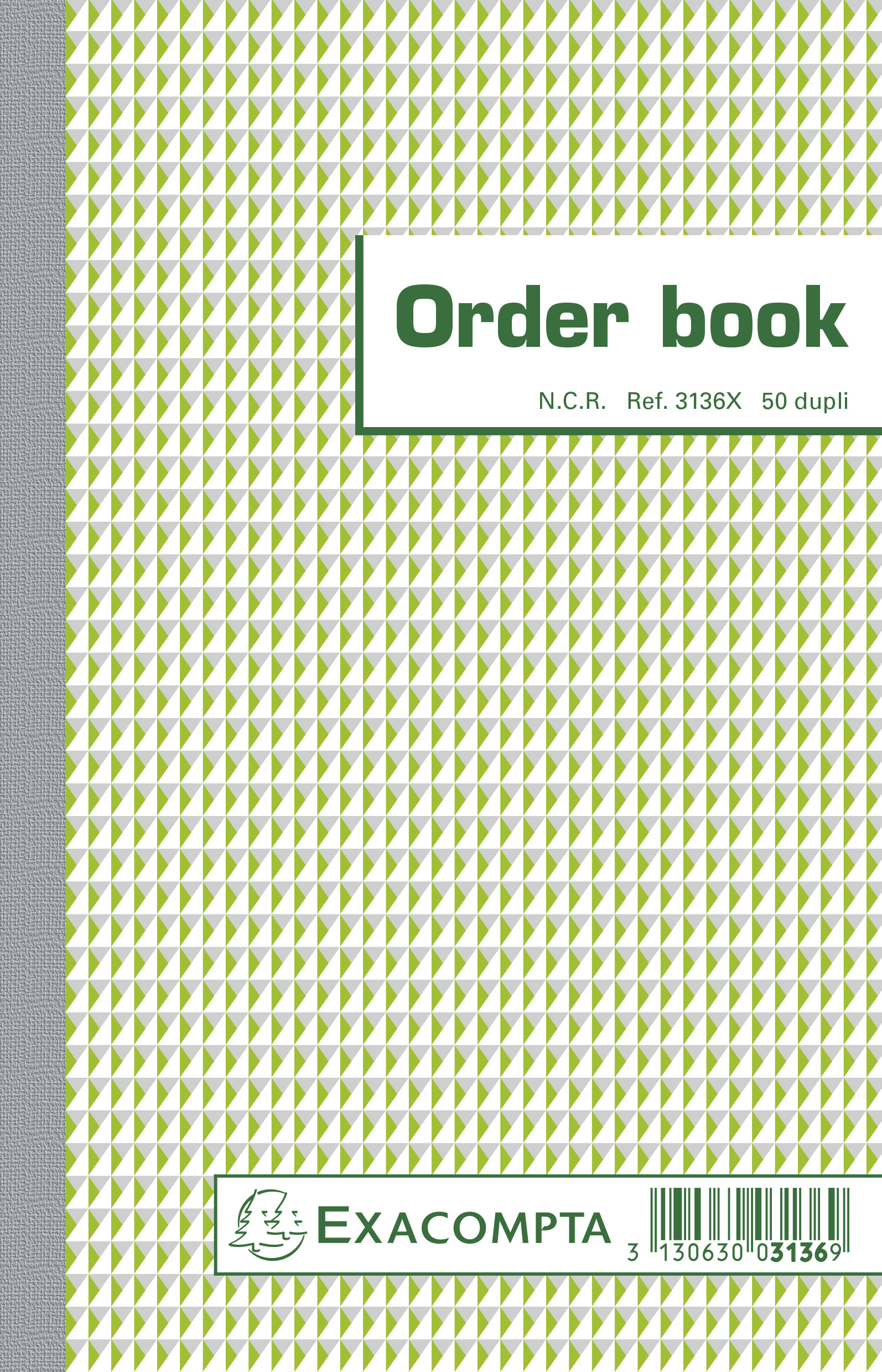 EXAC ORDERBOEK 210X135MM 2X50