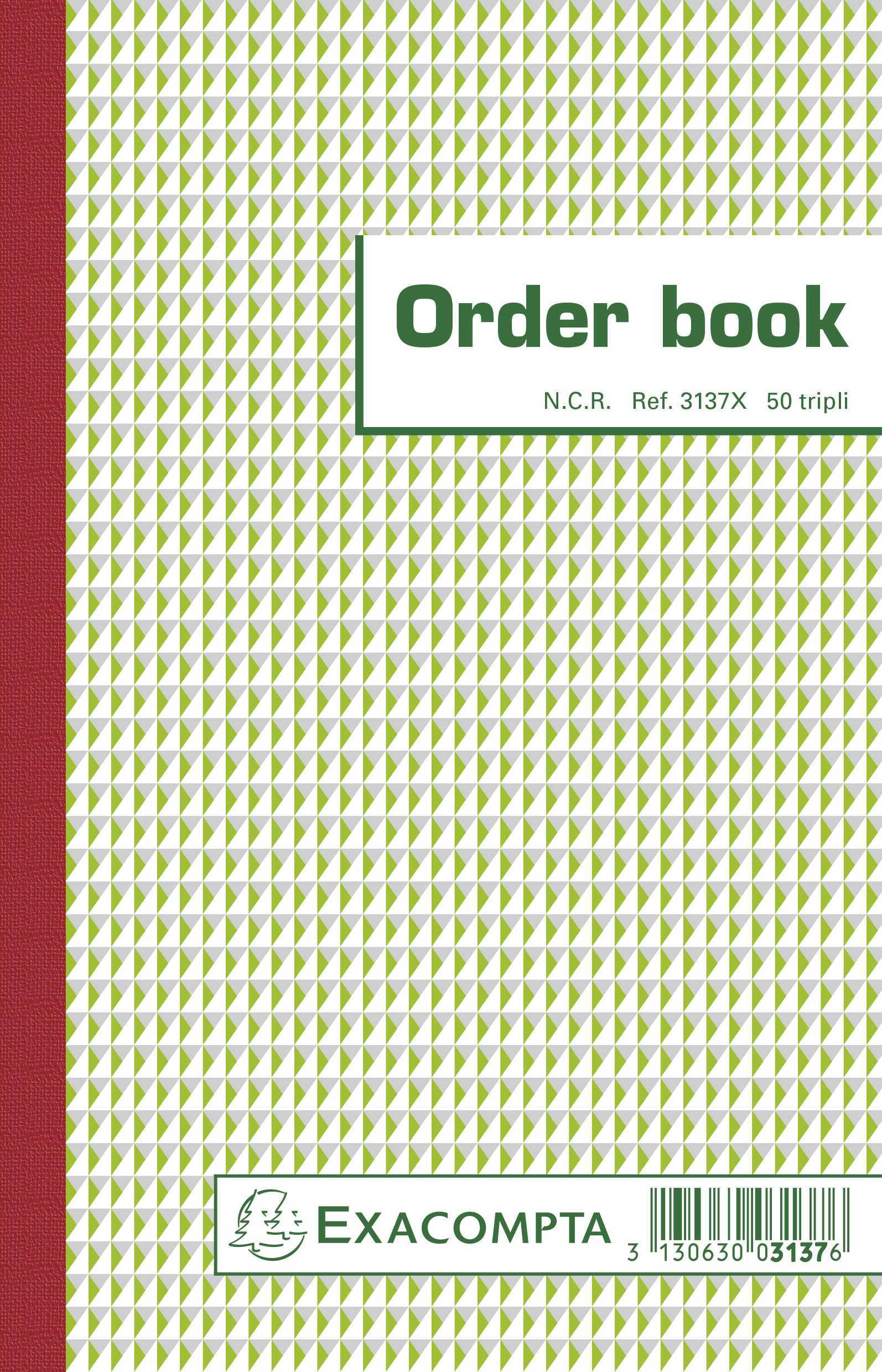 EXAC ORDERBOEK 3X50 210X135MM