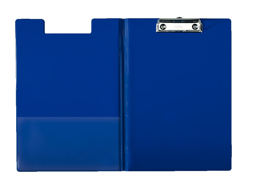 ESSELTE KLEMBORD PVC DUBBEL A4 BLAUW