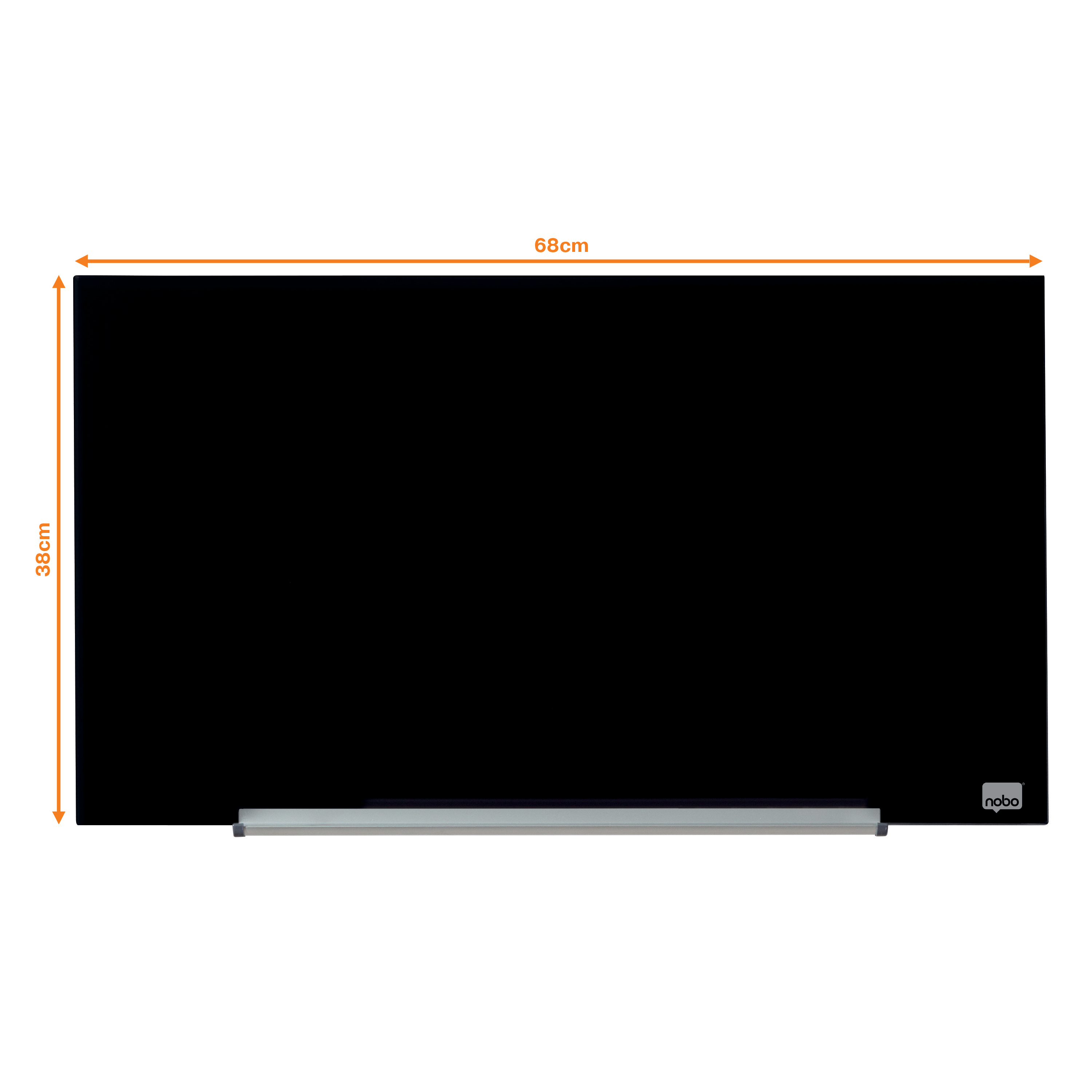 NOBO DIAMOND GLASBORD ZWART 67,7X38,1