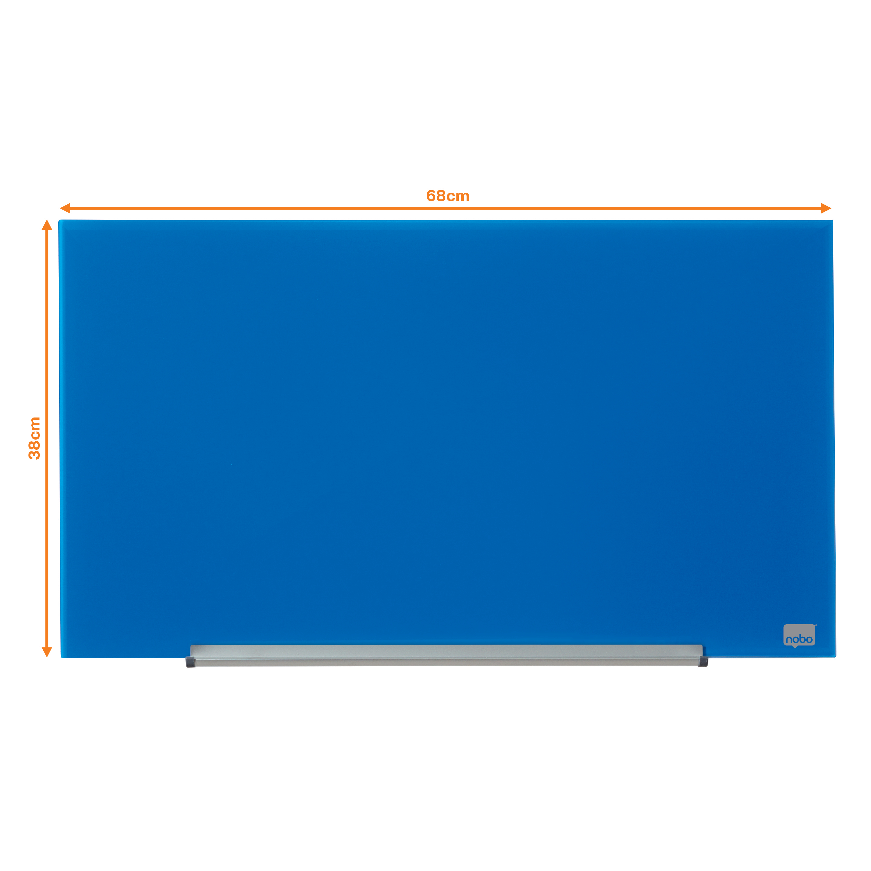 NOBO DIAMOND GLASBORD BLAUW 67,7X38,1
