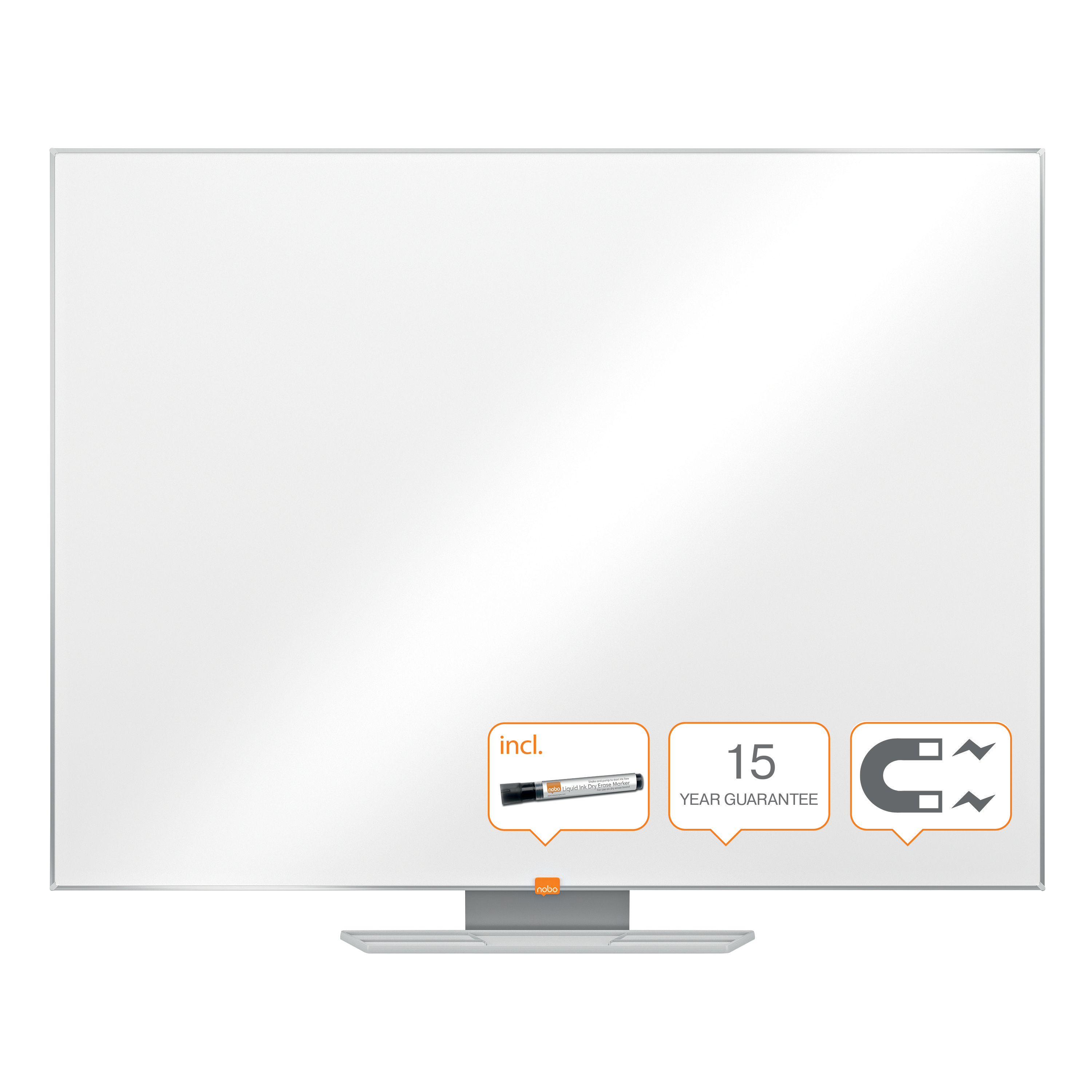 NOBO CLASSIC WHITEBOARD STAAL 90x120 btc